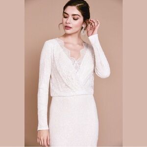 Tadashi Shoji Ivory Lace Wedding Dress